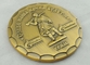 El latón sellado personalizó el chapado en oro de la antigüedad de las monedas 3d