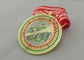 Medallas de la cinta del Triathlon de la caza del huevo, cobrizado de 3.0m m con la cinta a todo color