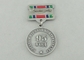 Premios de encargo de la medalla de la aleación 3D del cinc con la galjanoplastia de plata antigua
