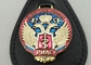 Llaveros de cuero personalizados esmalte suave transparente para la policía militar de Rusia