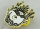Solapa de la forma de las manos con el Pin duro de imitación del esmalte de la aleación del cinc y el chapado en oro
