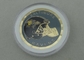 Mueren las monedas personalizadas esmalte suave selladas por el latón con el chapado en oro