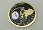 El latón sellado personalizó monedas con el chapado en oro para los premios/día de fiesta