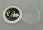 ODM personalizado esmalte suave del OEM del diámetro del chapado en oro 50.8m m de monedas