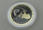 ODM personalizado esmalte suave del OEM del diámetro del chapado en oro 50.8m m de monedas