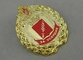 El recuerdo del tornillo de Rusia Badges por el bastidor de Eie de la aleación del cinc, 3D con el chapado en oro