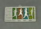 El medio maratón muere medalla del molde por la aleación del cinc, el niquelado y el esmalte transparente