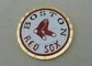 Las monedas personalizadas Boston Red Sox de 2,0 pulgadas por de cobre amarillo mueren esmalte suave pegado