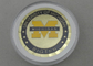 Universidad de Michigan monedas personalizadas 2,0 pulgadas con el bolso de cobre amarillo del material y de la bolsa del PVC