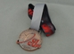 Las medallas de la cinta del karate, aleación del cinc a presión fundición con el cobrizado del esmalte y de la antigüedad