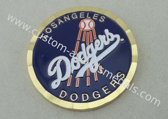 Monedas personalizadas por el latón sellado con el borde del corte del diamante y el embalaje de la caja