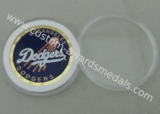Monedas personalizadas por el latón sellado con el borde del corte del diamante y el embalaje de la caja