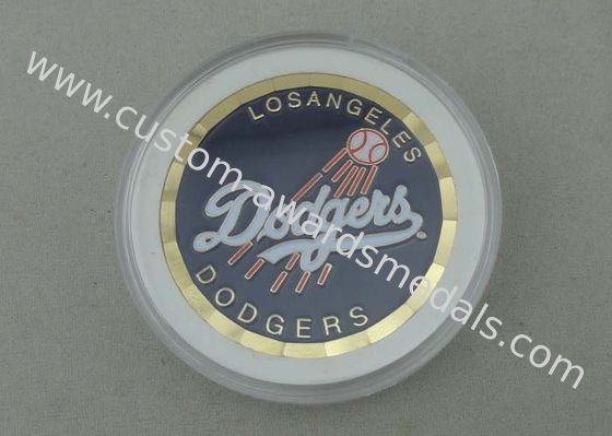 Monedas personalizadas por el latón sellado con el borde del corte del diamante y el embalaje de la caja