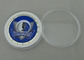 Monedas personalizadas selladas latón borde del corte del diamante de 2,0 pulgadas