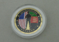 Monedas personalizadas veterano selladas latón de Afganistán con el chapado del embalaje de la caja y en oro