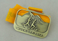 3D a presión las medallas corrientes de la cinta de la fundición para la suciedad 2014 apagado y la galjanoplastia de cobre amarillo antigua