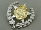 La medalla de encargo de la aleación del cinc del ejército concede 2 PC combinadas con platear doble de los tonos