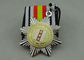 Dos tonos que platean las medallas de la cinta para los militares de Rusia, aleación del cinc 3D con el esmalte suave