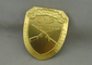 2,5&quot; las insignias brumosas del premio del oro, 3D lleno por el latón selló insignias del ejército