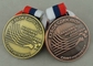 Medalla corriente de Rusia de la aleación del cinc, medallas antiguas de la cinta del cobrizado